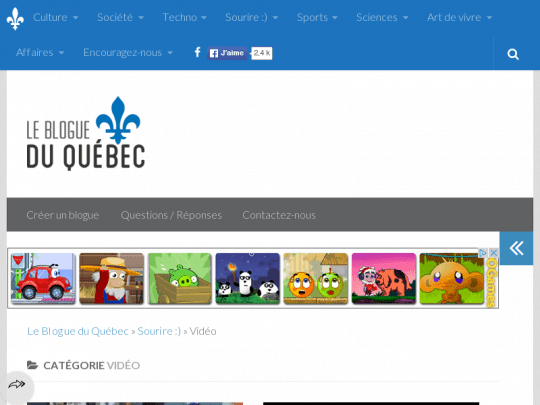Le Blogue du Québec »» Vidéo Humoristique