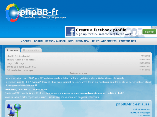 phpBB-fr.com – Page d’accueil
