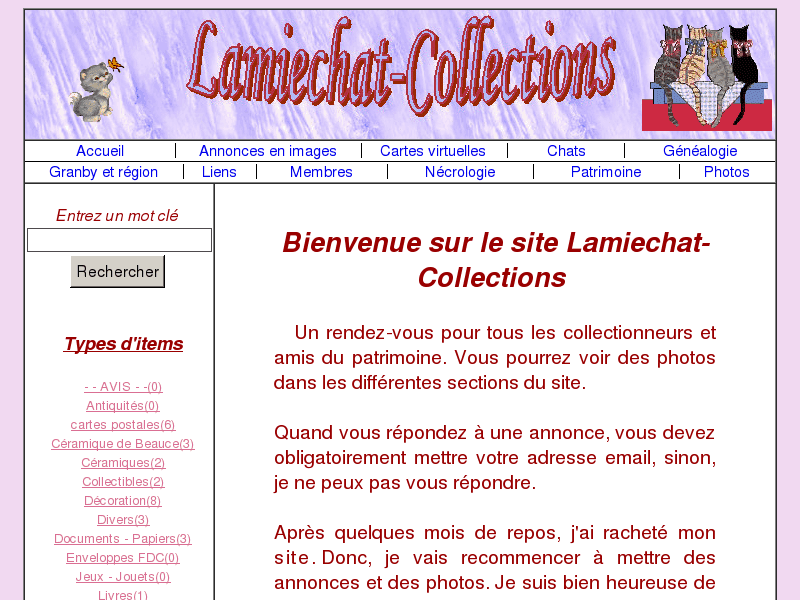 Lamiechat-Collections – Accueil