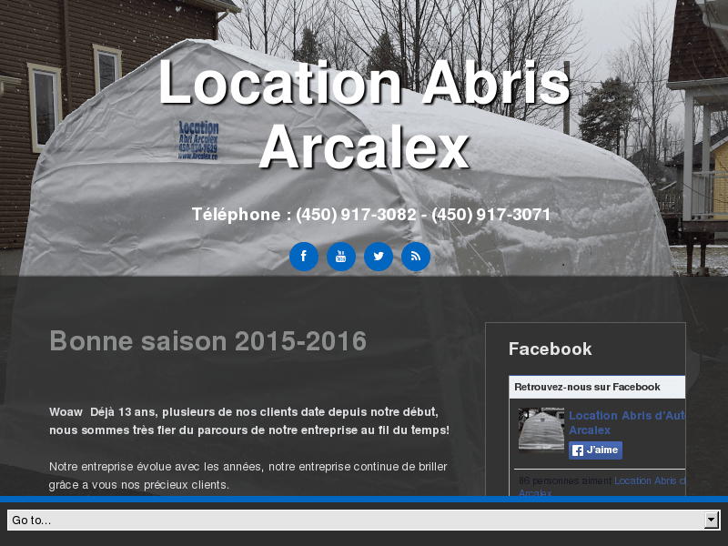 Les Abris Arcalex … www.arcalex.ca … 1-866-76-