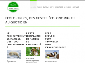 Ecolo Trucs – Trucs et astuces pour l’écologie.