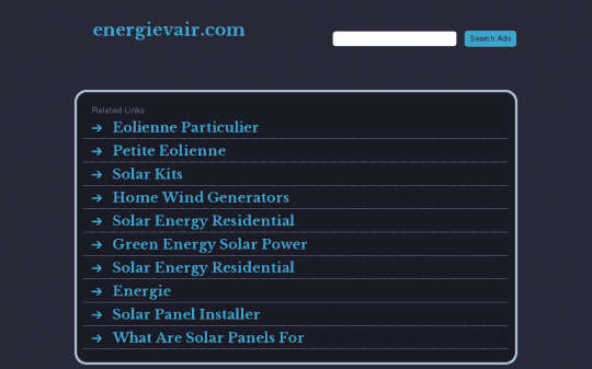 Énergie V’air – Énergies Renouvelables / Renewable energies