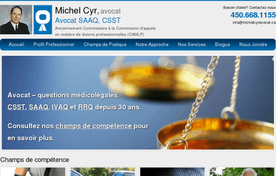 AVOCAT CSST ? Michel Cyr, Montréal, avocat CSST.