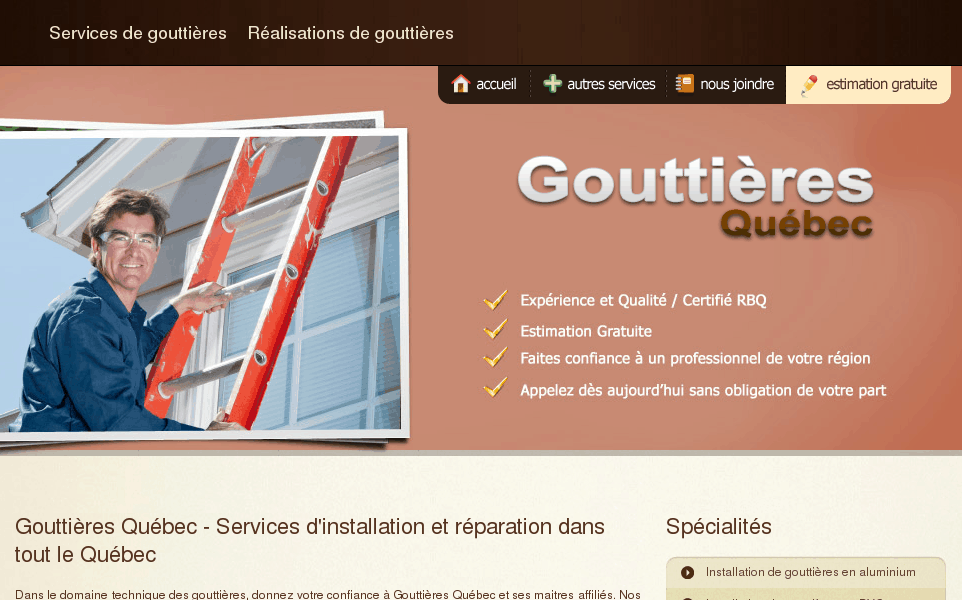 Gouttières Québec