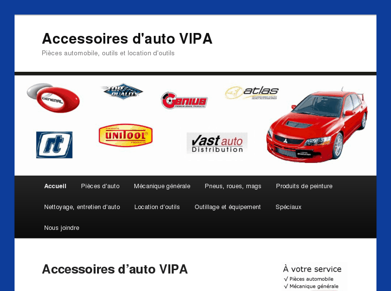 Accessoires d’auto VIPA