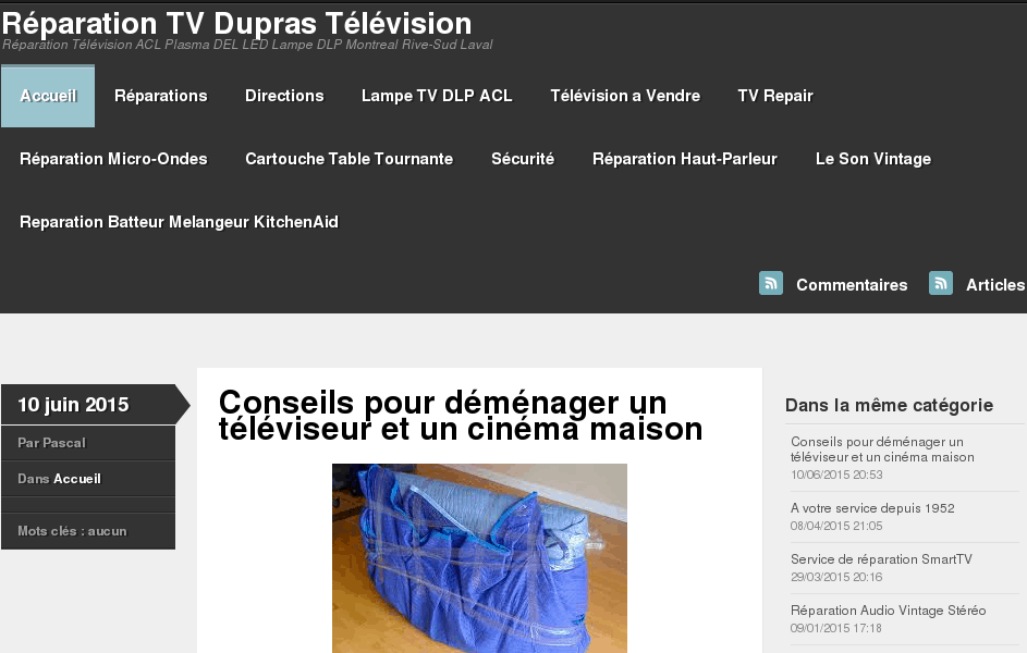 Reparation TV Dupras Television
