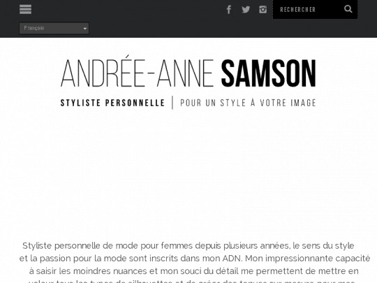 Andrée-Anne Samson styliste personnelle pour femmes